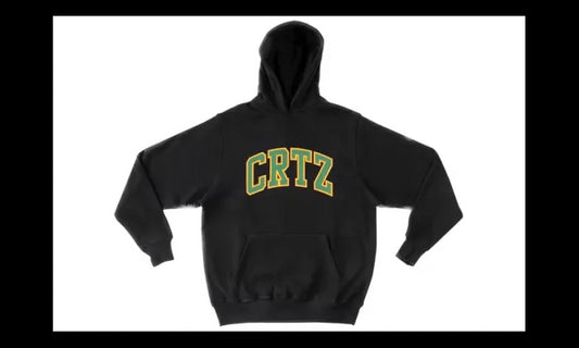 Corteiz Corteiz Crtz Dropout Hoodie Black Green - CRTZ-CRDRHO-BGREEN