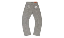 Corteiz C-Star Denim Jeans Grey - CORT-COCDJG-GREY