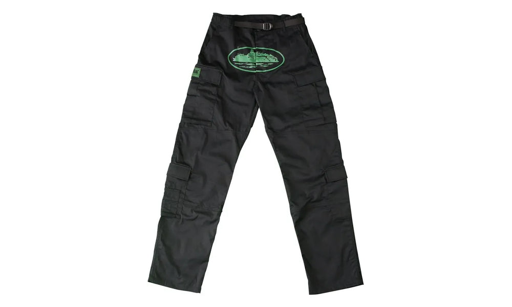 Corteiz Mula Guerillaz Cargos Black/Green