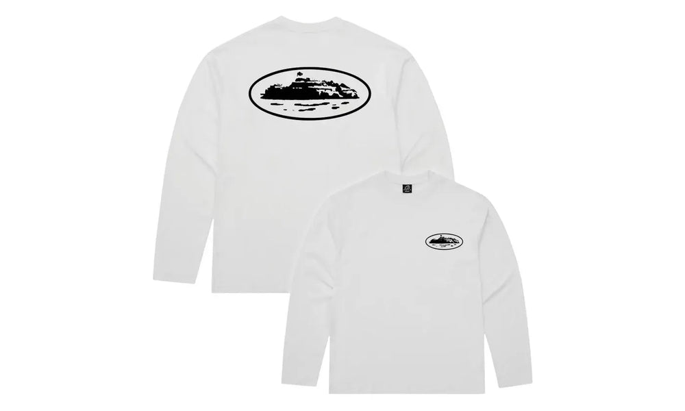 Corteiz OG Island L/S Tee White