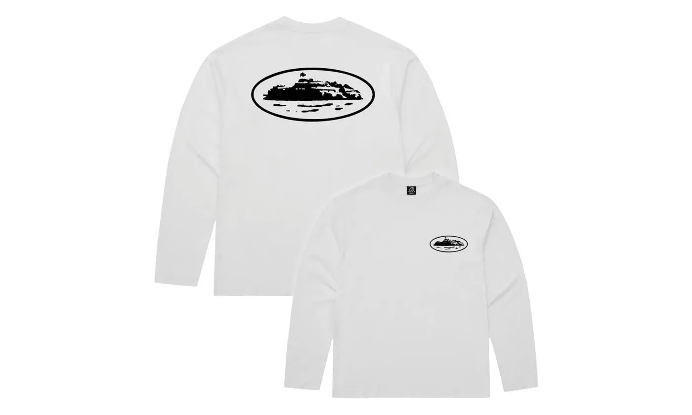 Corteiz OG Island L/S Tee White