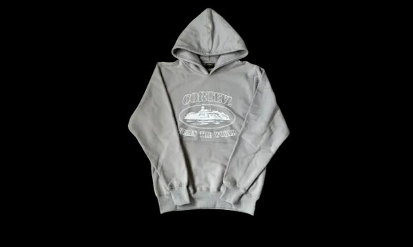 Corteiz Corteiz Rule The World Grey Hoodie - CRTZ-RTWHO-GREY