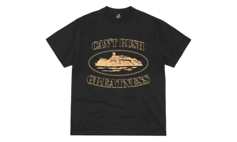 Corteiz x Cental Cee Can't Rush Greatness Tee Black - CORT-CXCCCR-BLACK