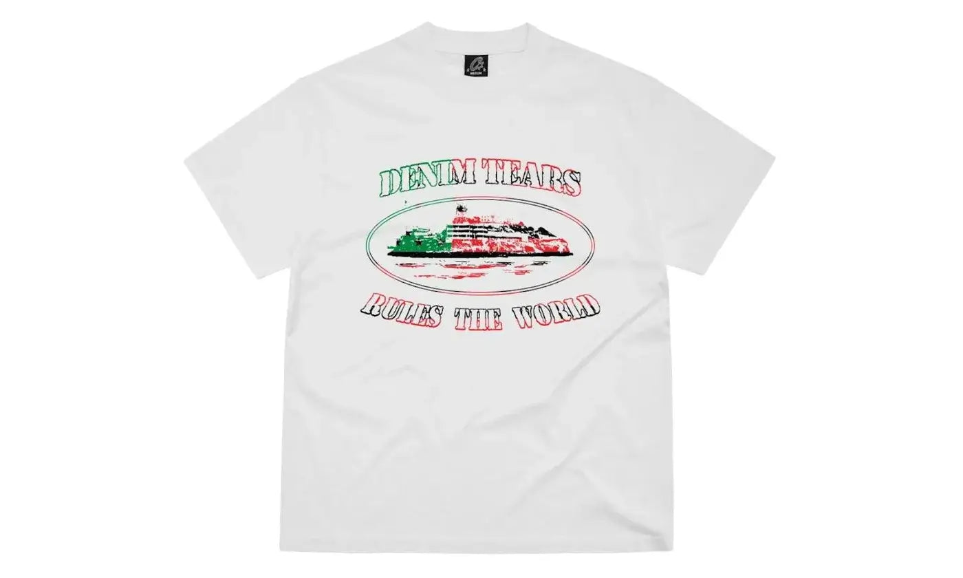 Corteiz x Denim Tears Cortears OG Alcatraz Tee White