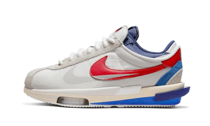 Cortez 4.0 Sacai White University Red Blue - DQ0581-100