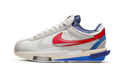 Nike Cortez 4.0 Sacai White University Red Blue - DQ0581-100