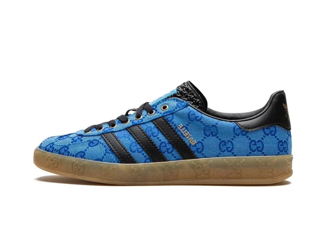 Adidas x Gucci Gazelle Blue GG Monogram