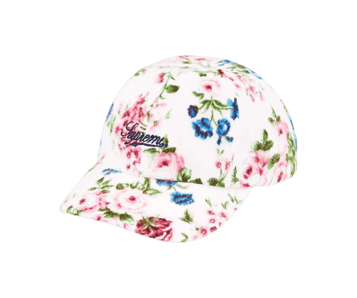 Supreme Floral Flannel 6-Panel 'White'
