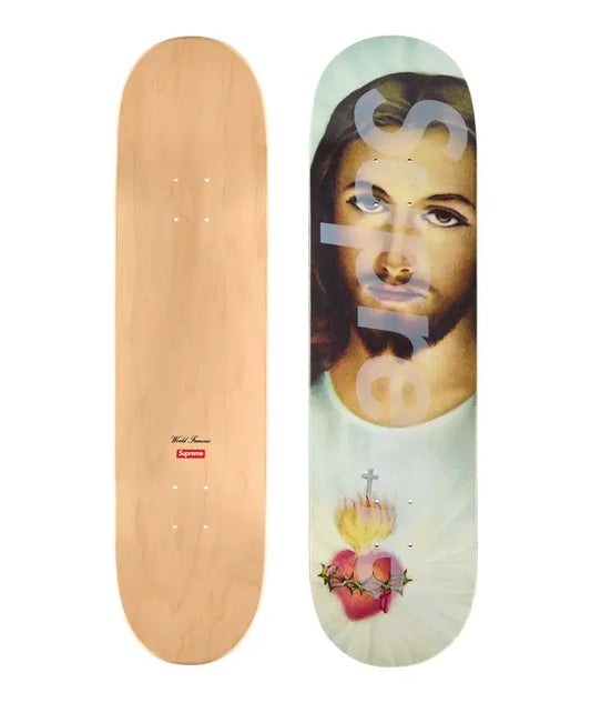 Supreme Prayer Card Skateboard Deck Multicolor