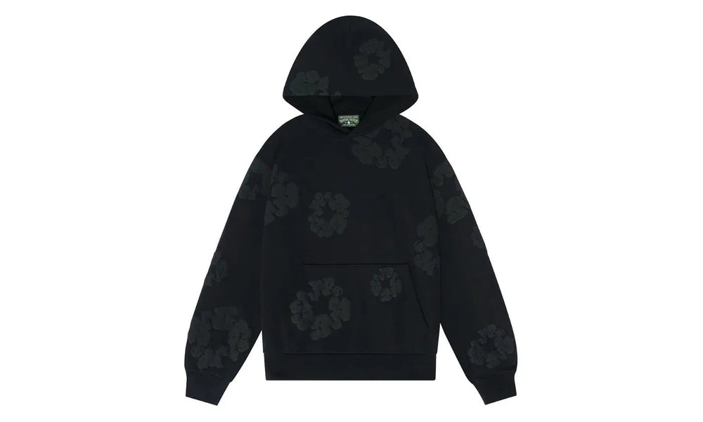 Denim Tears Cotton Wreath Hoodie Black Monochrome - DT-DTCWHB-BLACKMONOCHROME