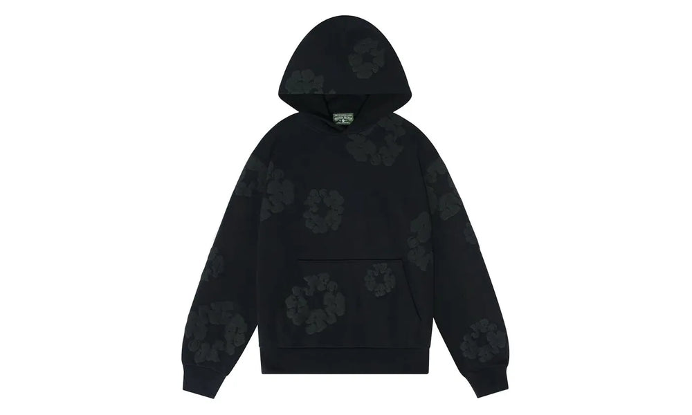 Denim Tears Cotton Wreath Hoodie Black Monochrome - DT-DTCWHB-BLACKMONOCHROME