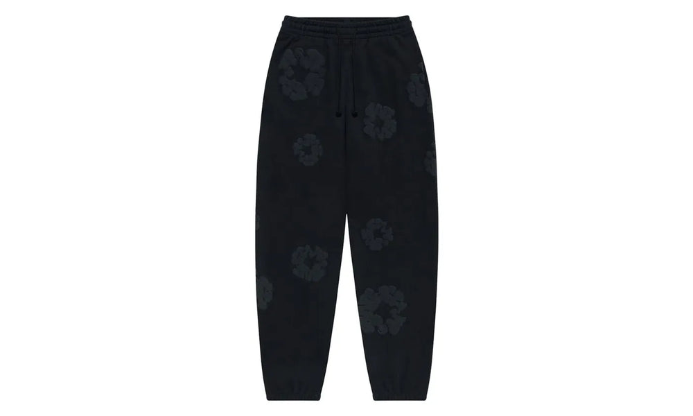 Denim Tears Cotton Wreath Sweatpants Black Monochrome - DT-DTCWSB-BLACKMONOCHROME