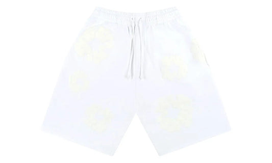 Denim Tears Mono Cotton Wreath Shorts White - DT-DTMCWS-WHITE