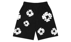 Denim Tears The Cotton Wreath Shorts Black - DT-DTTCWS-BLACK