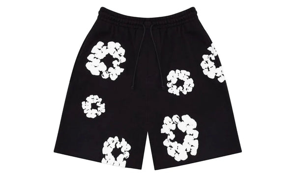 Denim Tears The Cotton Wreath Shorts Black - DT-DTTCWSHRT-BLACK