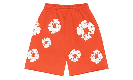 Denim Tears The Cotton Wreath Shorts Orange - DT-DTTCWS-ORANGE