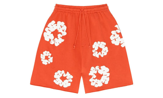 Denim Tears The Cotton Wreath Shorts Orange - DT-DTTCWS-ORANGE