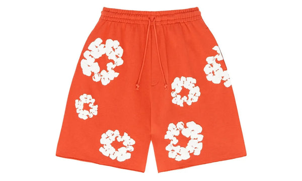 Denim Tears The Cotton Wreath Shorts Orange - DT-DTTCWS-ORANGE