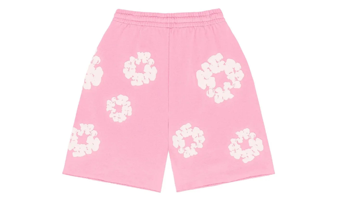 Denim Tears The Cotton Wreath Shorts Pink - DT-DTTCWS-PINK
