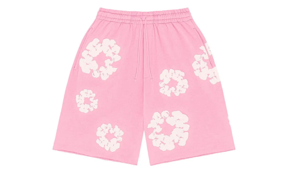 Denim Tears The Cotton Wreath Shorts Pink - DT-DTTCWS-PINK