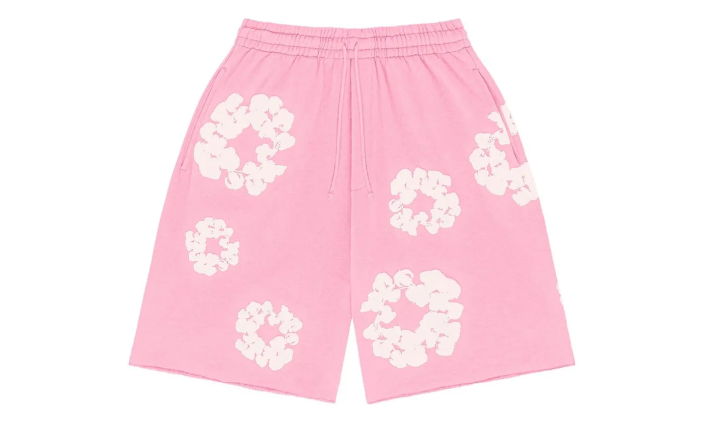 Denim Tears The Cotton Wreath Shorts Pink - DT-DTTCWS-PINK