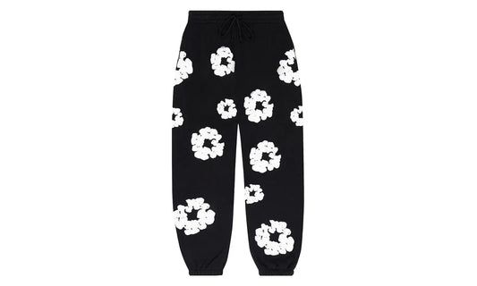 Denim Tears The Cotton Wreath Sweatpants Black - DT-DTTCWS-BLACK