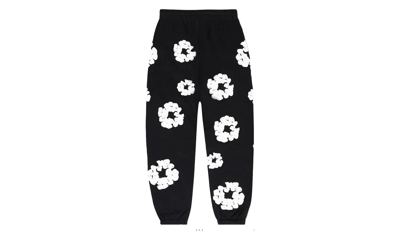 Denim Tears The Cotton Wreath Sweatpants Black - DT-DTTCWS-BLACK