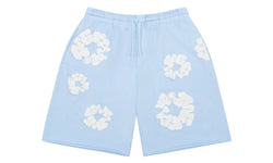 Denim Tears The Cotton Wreath Sweatshorts Powder Blue - DT-DTTCWS-POWDERBLUE