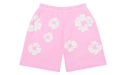 Denim Tears The Cotton Wreath Sweatshorts Powder Pink - DT-SWEATSHORTS-POWDERPINK