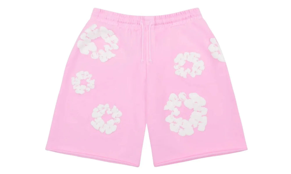 Denim Tears The Cotton Wreath Sweatshorts Powder Pink - DT-SWEATSHORTS-POWDERPINK
