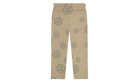 Denim Tears x Stussy Double S Wreath Chino Pant Khaki Brown - DT-DTXSDS-KHAKIBROWN