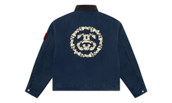 Denim Tears x Stussy Never Renege Canvas Work Jacket Navy/Black - DT-DTXSNR-BBLACK