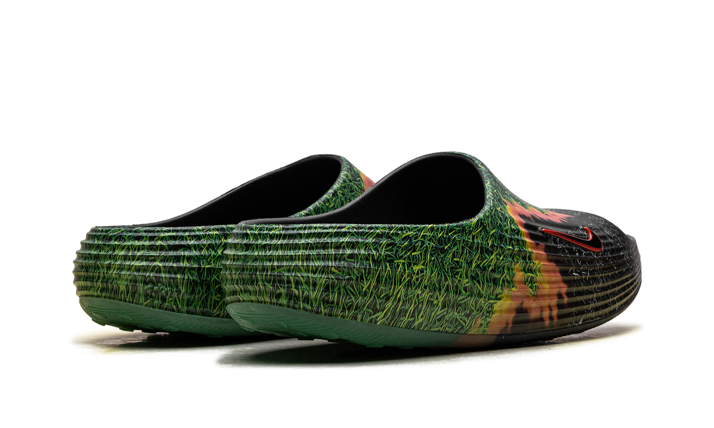 Nike ReactX Rejuven8 Slide .SWOOSH Touch Grass Dark Smoke Grey Kelly Green