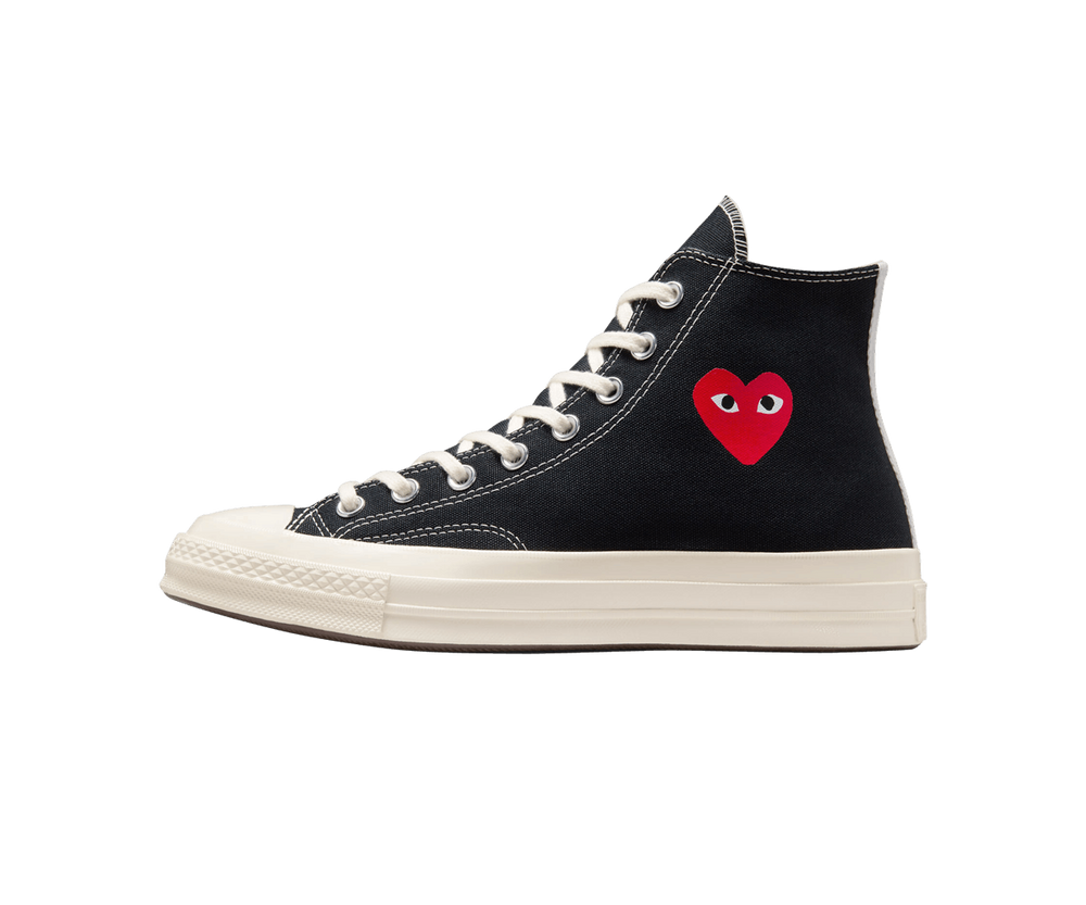Converse Chuck Taylor All Star 70 Hi Comme des Garcons PLAY Single Heart Black