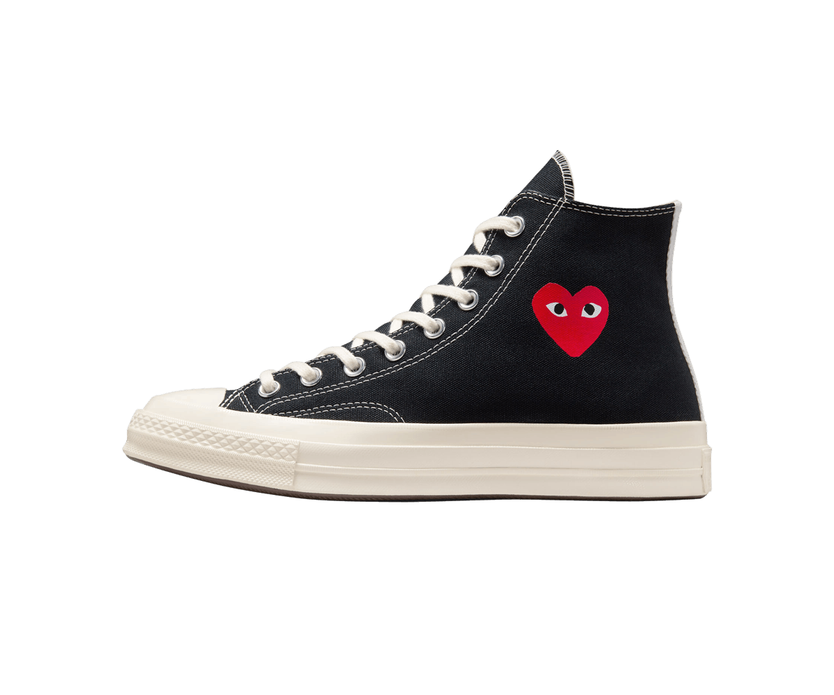 Converse Chuck Taylor All Star 70 Hi Comme des Garcons PLAY Single Heart Black
