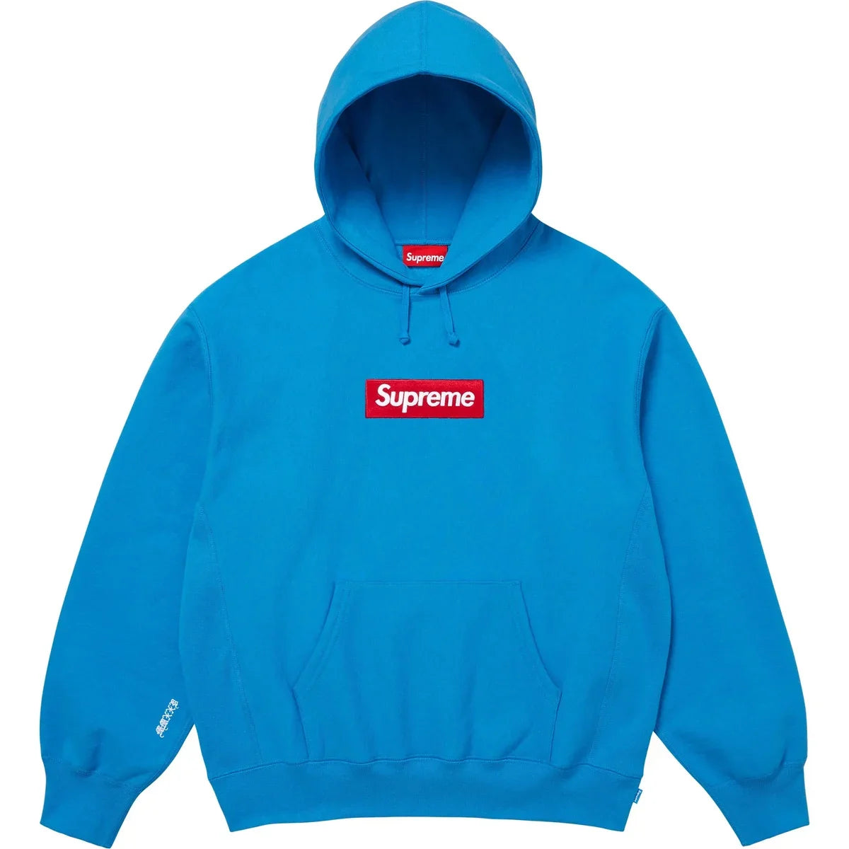 Supreme Box Logo Hooded Sweatshirt Cyan (FW25) - SUPHOODCYAN25