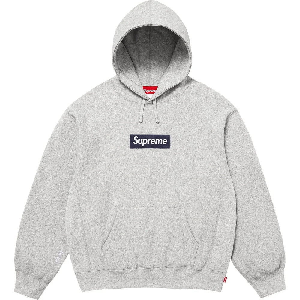Supreme Box Logo Hooded Sweatshirt Heather Grey (FW25)  - SUPHOODGRAY25
