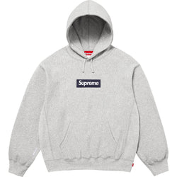 Supreme Box Logo Hooded Sweatshirt Heather Grey (FW25)  - SUPHOODGRAY25