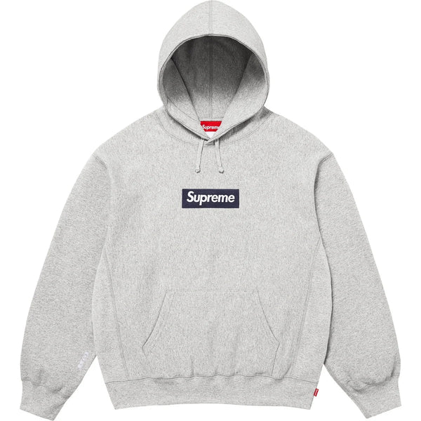 Supreme Box Logo Hooded Sweatshirt Heather Grey (FW25)  - SUPHOODGRAY25