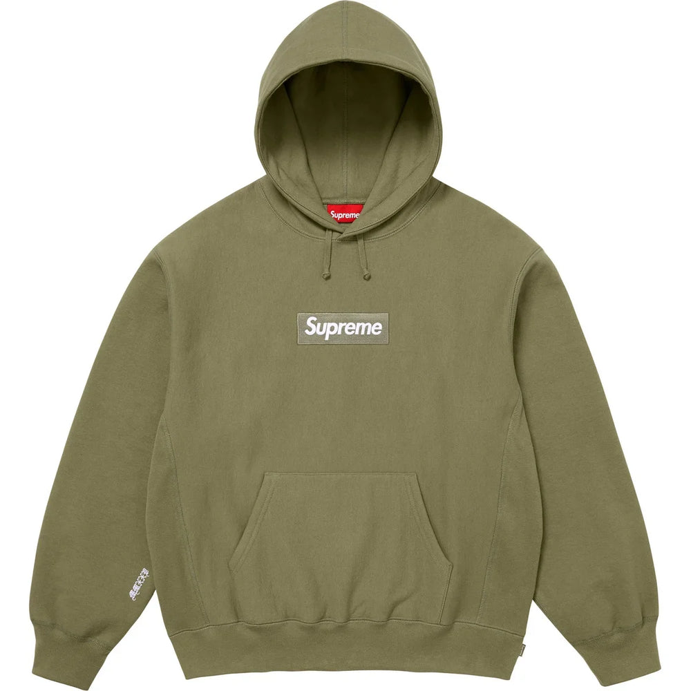 Supreme Box Logo Hooded Sweatshirt Olive (FW25) - SUPHOODOLV25