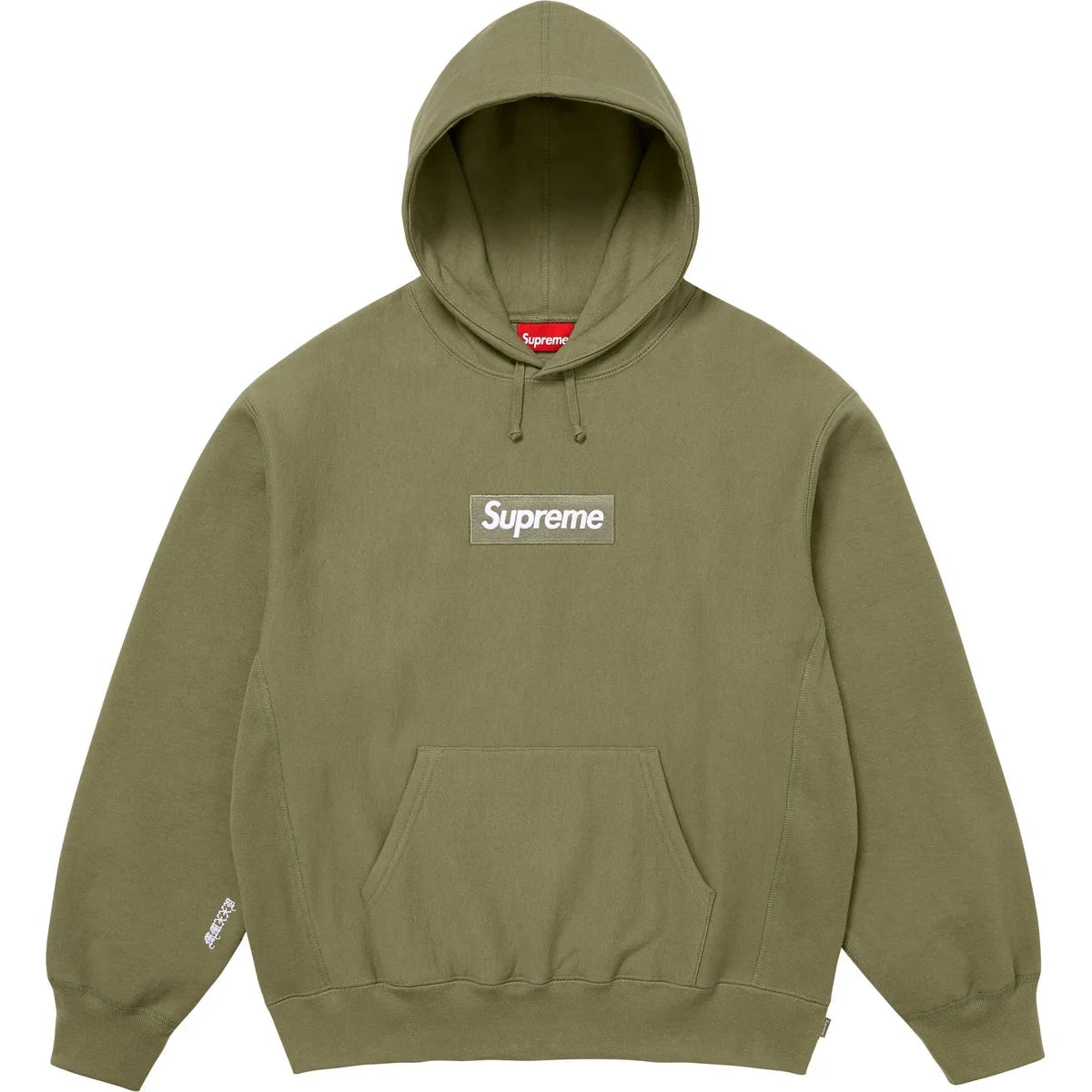 Supreme Box Logo Hooded Sweatshirt Olive (FW25) - SUPHOODOLV25