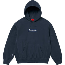 Supreme Box Logo Hooded Sweatshirt Navy (FW25) - SUPHOODNAVY25
