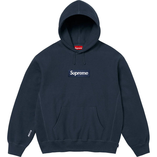 Supreme Box Logo Hooded Sweatshirt Navy (FW25) - SUPHOODNAVY25