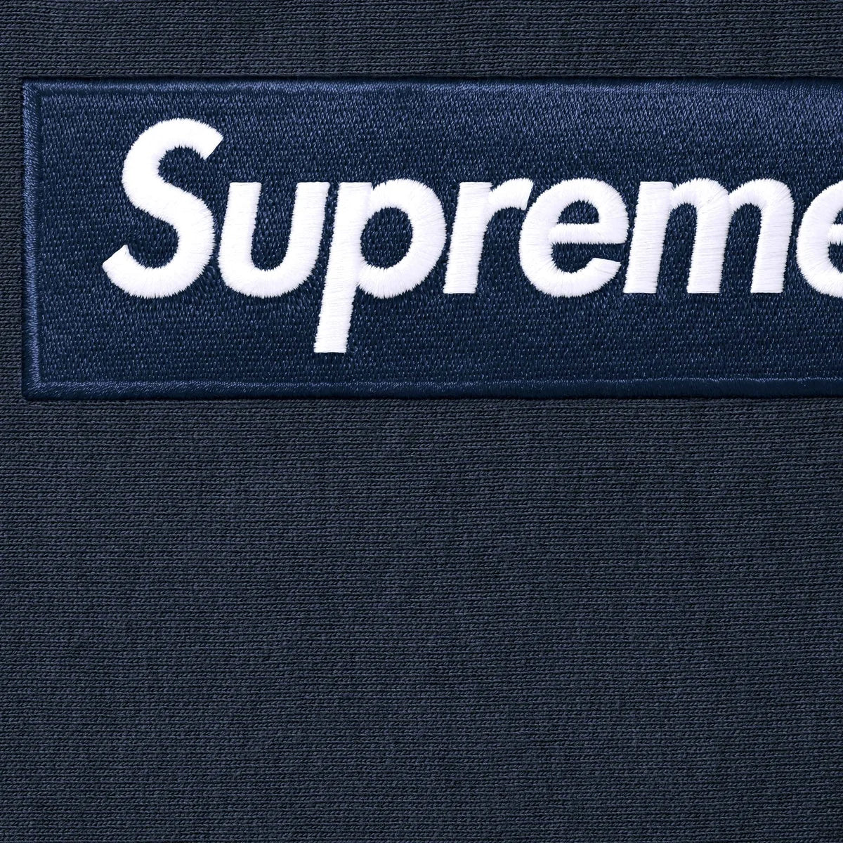 Supreme Box Logo Hooded Sweatshirt Navy (FW25) - Aplug – APLUG PL