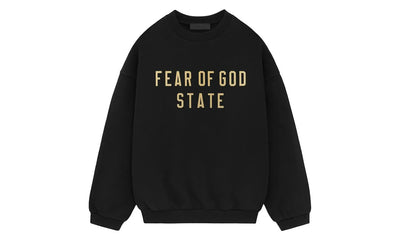 Fear of God Essentials Fleece Crewneck Black - Aplug
