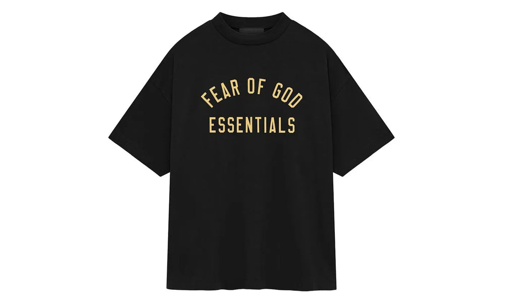 Fear of God Essentials Jersey Crewneck Tee Black - 125BT244190F