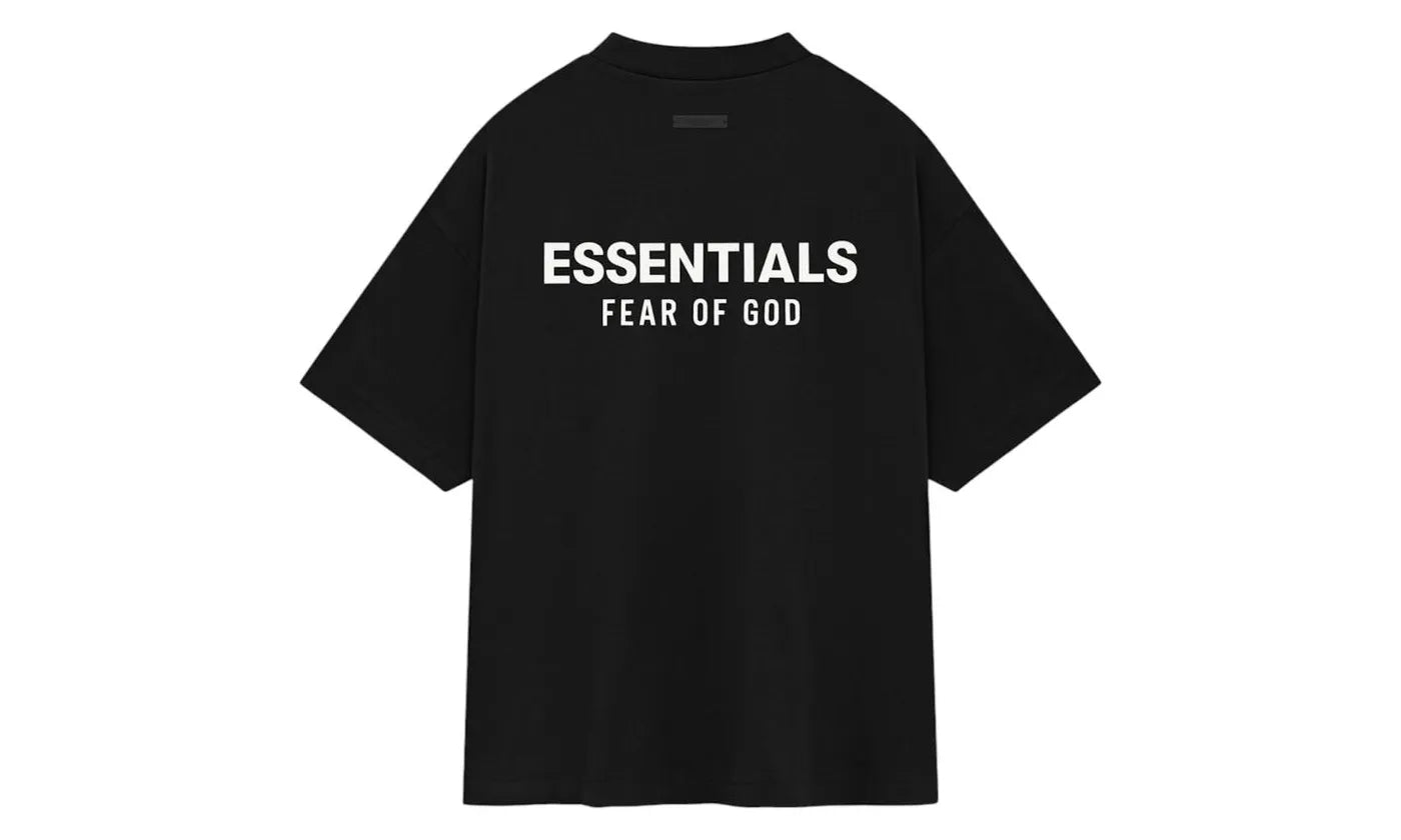 Fear of God Essentials Jersey Crewneck T-Shirt Black - 125HO244360F