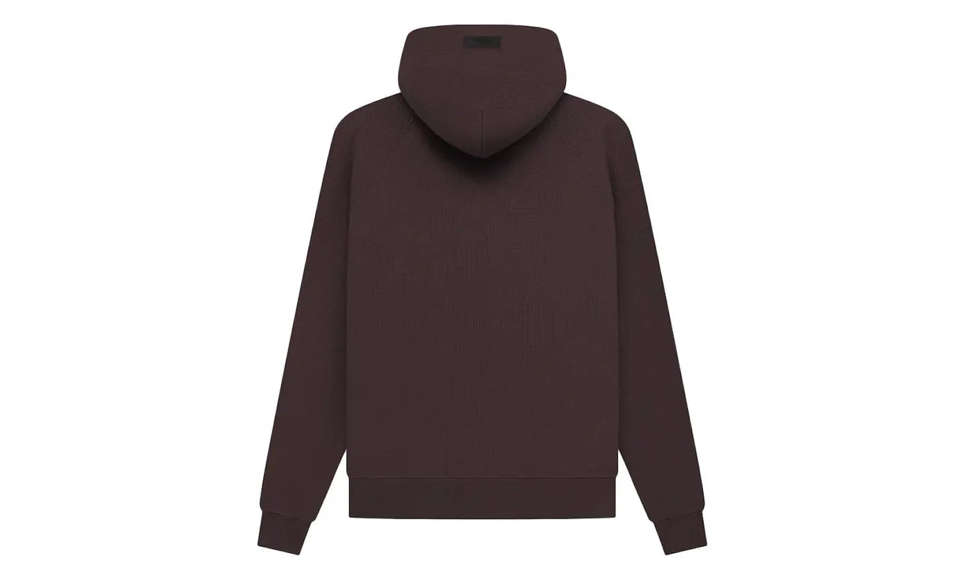 Fear of God Essentials Waffle Raglan Hoodie Plum - FOG-FOGEWR-PLUM