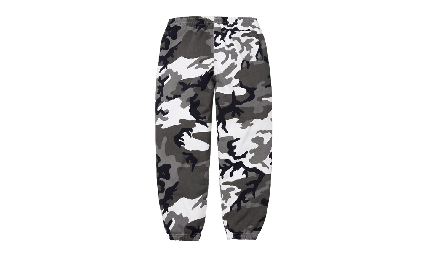 Supreme Satin Applique Sweatpant (SS26) Snow Camo