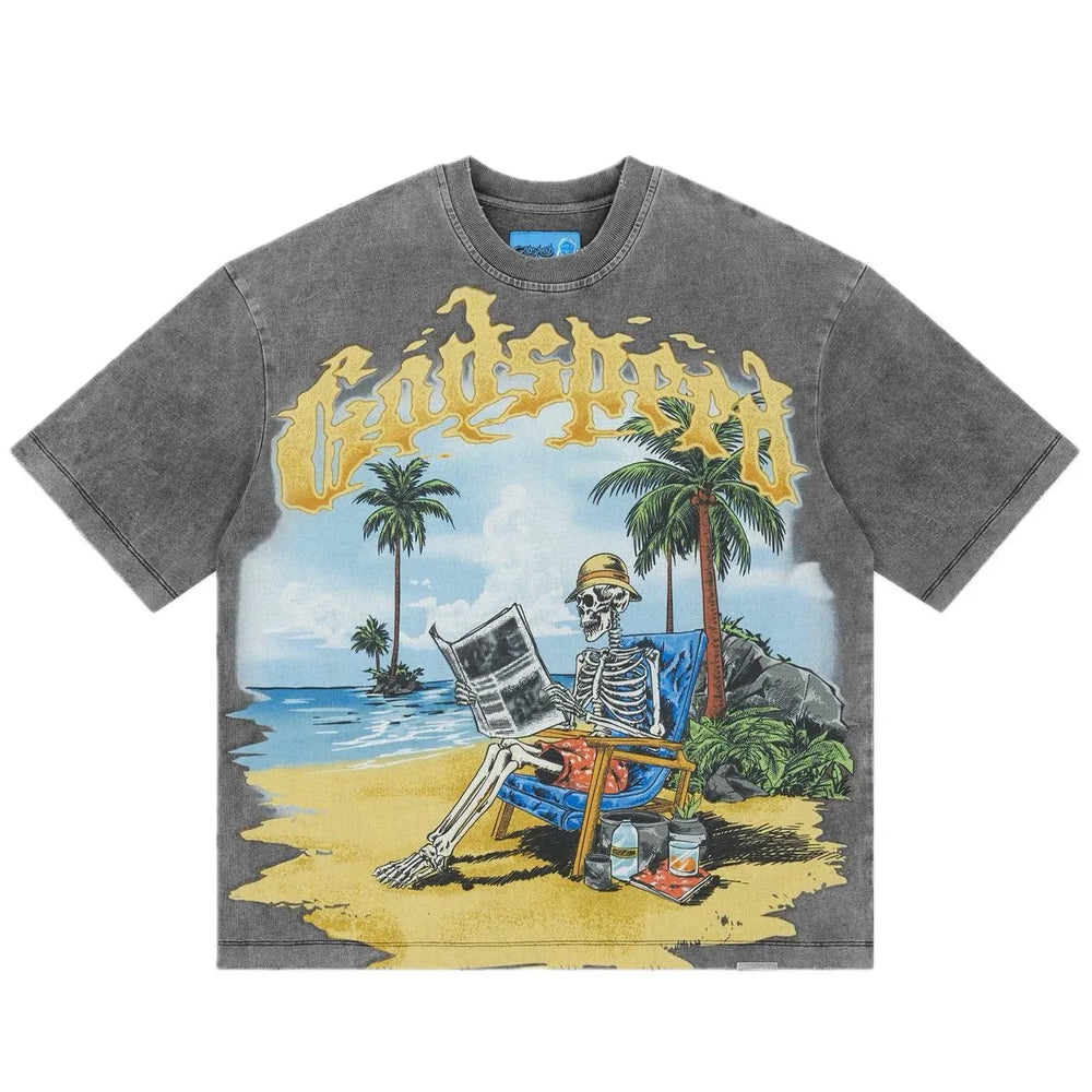 Godspeed Godspeed Skeleton Beach II NG T-shirt Grey Wash